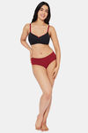 Amante Padded Non Wired Full Coverage T-Shirt Bra - Black Henna — thumbnail 5